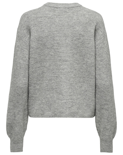 JDY - JDYLumi Life Button Cardigan - Medium Grey Melange